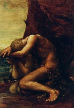 George Frederic Watts - Bilder Gemälde - Adam und Eva (Adam and Eve)