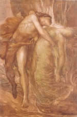 George Frederic Watts - Bilder Gemälde - Orpheus and Eurydice