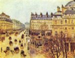 Camille Pissarro - Bilder Gemälde - Paris im Regen