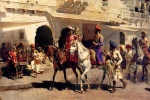 Edwin Lord Weeks - Bilder Gemälde - Leaving for the Hunt at Gwalior