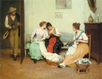 Eugene de Blaas - Bilder Gemälde - The Friendly Gossips