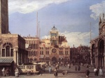 Canaletto - Bilder Gemälde - Piazza San Marco (The Clocktower)