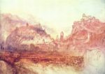 Joseph Mallord William Turner - Bilder Gemälde - Bellinzona von Süden