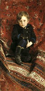 Ilya Efimovich Repin - Bilder Gemälde - Bildnis Juri Repin als Kind