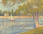 Georges Seurat - Bilder Gemälde - Die Seine an der Grand Jatte, Frühling