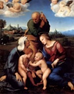 Raffael - Bilder Gemälde - Die Heilige Familie