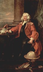 William Hogarth - Bilder Gemälde - Portrait des Captain Thomas Coram