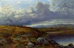 Benjamin Williams Leader - Bilder Gemälde - A Solitary Lake, Wales