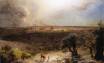 Frederic Edwin Church - Bilder Gemälde - Jerusalem from the Mount of Olives