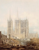 Thomas Girtin - Bilder Gemälde - Lincoln Cathedral from the West