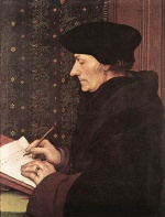 Hans Holbein - Bilder Gemälde - Erasmus
