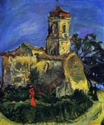 Bild:Church at Cagnes