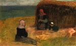 Bild:Breton Women witih Haystack