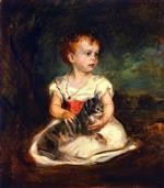 Bild:Portrait of a Child with Cat