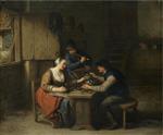 Bild:A Tavern Interior with Three Boors