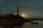 Bild:Edge of the Seine in the Moonlight