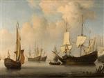 Bild:The Eendracht and other Dutch Men of War in a Breeze