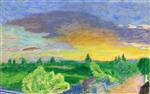 Bild:Landscape with Sunset