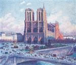 Bild:Notre Dame, Paris, View from the Quai Saint Michel