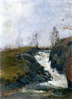 Bild:Landscape with a Small Waterfall