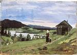 Bild:Landscape with Woman and Child