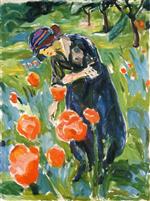 Bild:Woman with Poppies