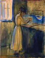 Bild:Young Woman Washing Herself